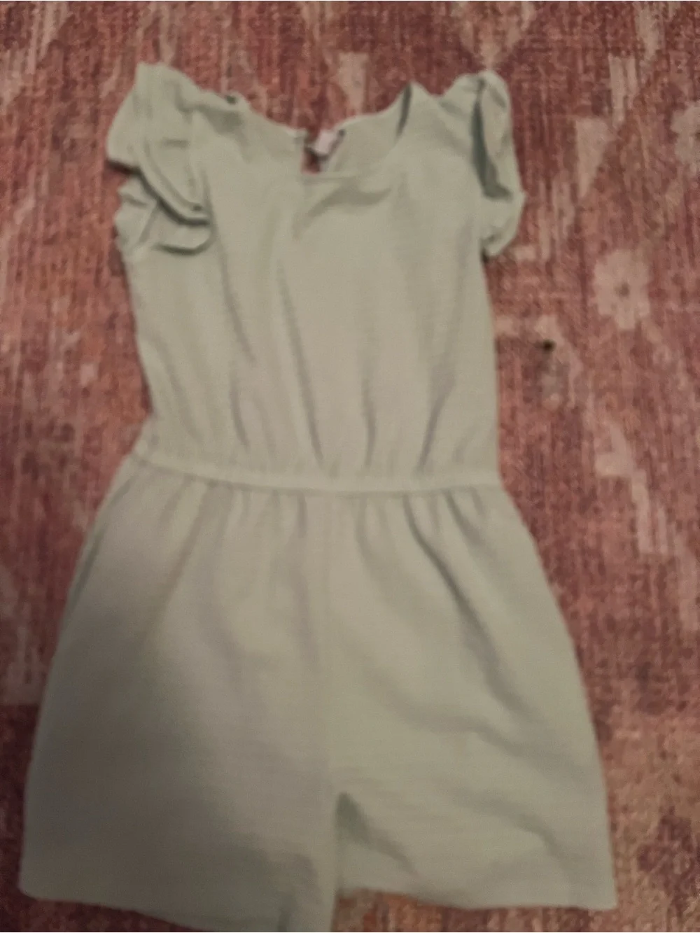 Old Navy Girls Mint Green Ruffle Sleeve Romper